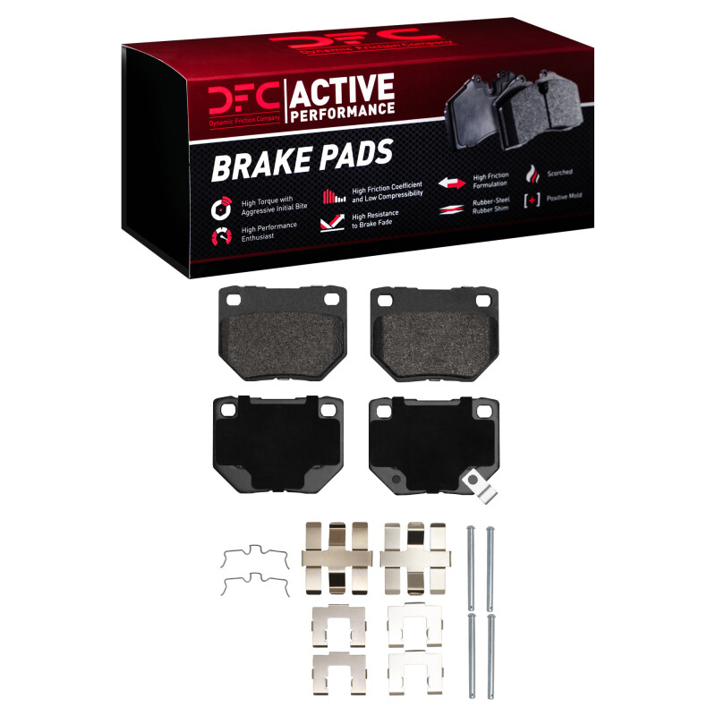 Picture of DFC 06-07 Subaru Impreza Rear Active Performance Pads and Hardware Kit