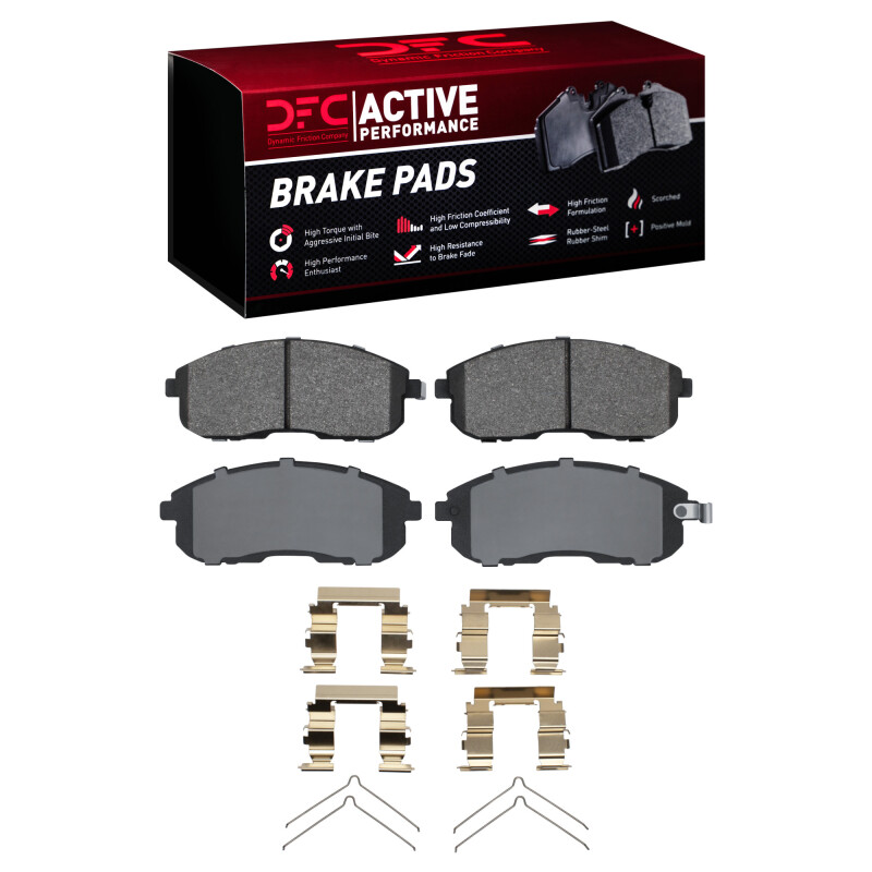 Picture of DFC 89-06 Infiniti G20 Front Active Performance Pads and Hardware Kit