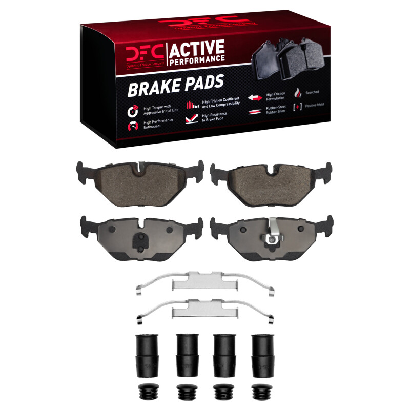 Picture of DFC 91-08 BMW 328i Rear Active Performance Pads and Hardware Kit