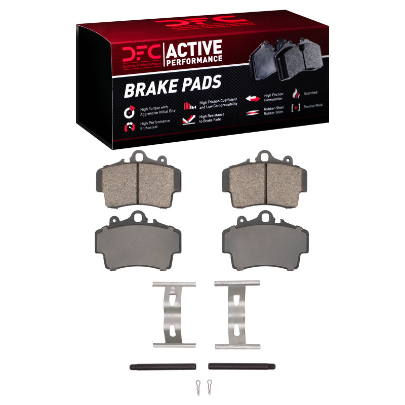 Picture of DFC 97-08 Porsche Cayman Front Active Performance Pads and Hardware Kit