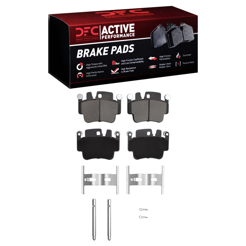 Picture of DFC 98-05 Porsche Boxster Rear/Front Active Performance Pads and Hardware Kit