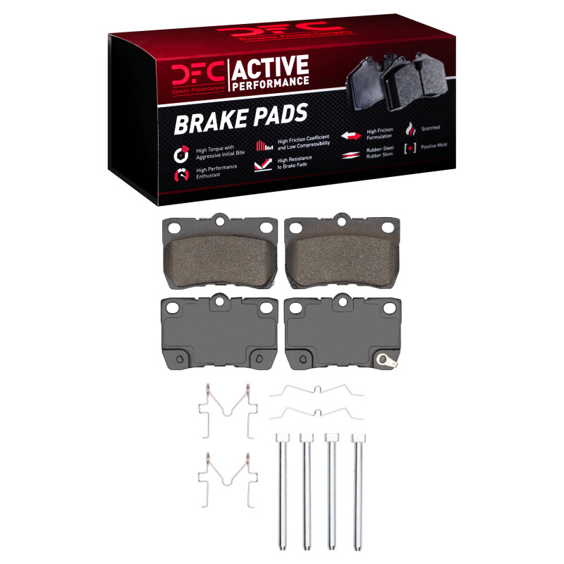 Picture of DFC 06-13 Lexus IS250 Rear Active Performance Pads and Hardware Kit