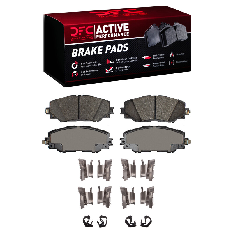 Picture of DFC 06-19 Lexus HS250H Front Active Performance Pads and Hardware Kit