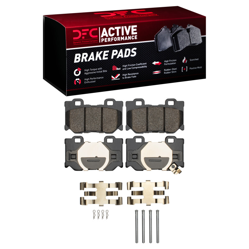 Picture of DFC 08-25 Infiniti G37 Rear Active Performance Pads and Hardware Kit