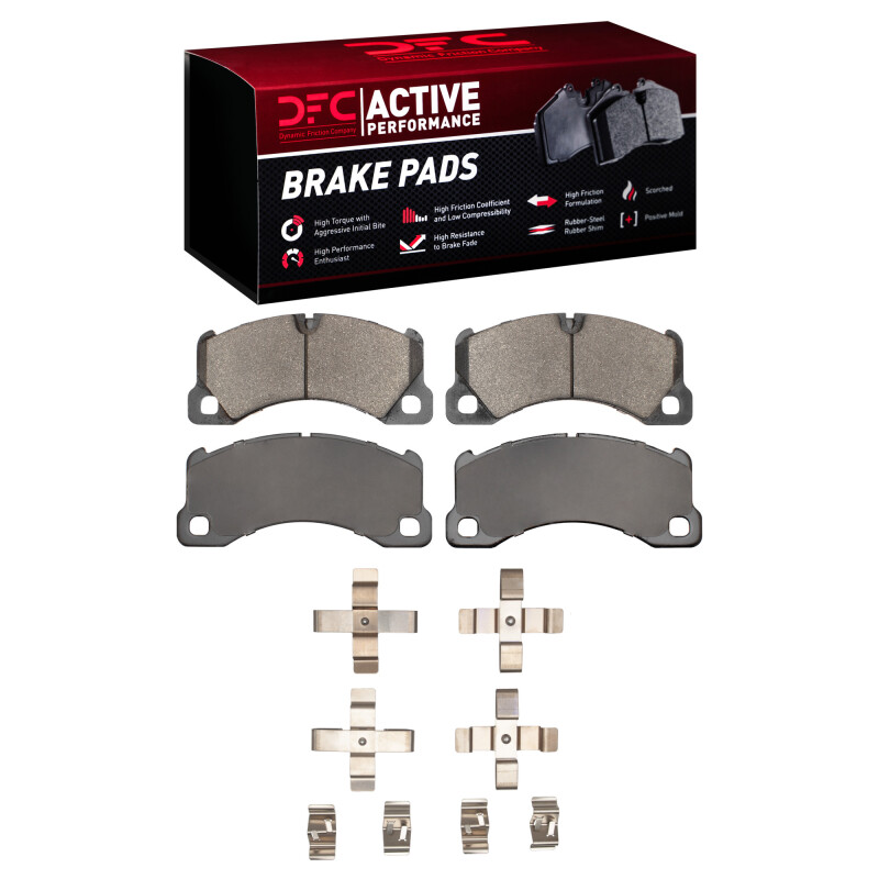 Picture of DFC 08-25 Audi e-TRON GT Front Active Performance Pads and Hardware Kit