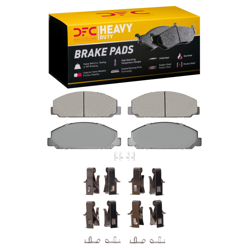 Picture of DFC 99-24 Chevrolet LCF4500XD Diesel Engine Rear/Front Heavy Duty Pads and Hardware Kit