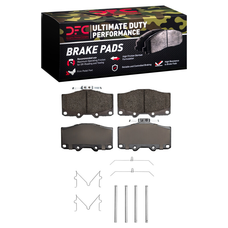 Picture of DFC 88-95 Toyota Pickup Front Ultimate Duty Performance Brake Pads and Hardware Kit