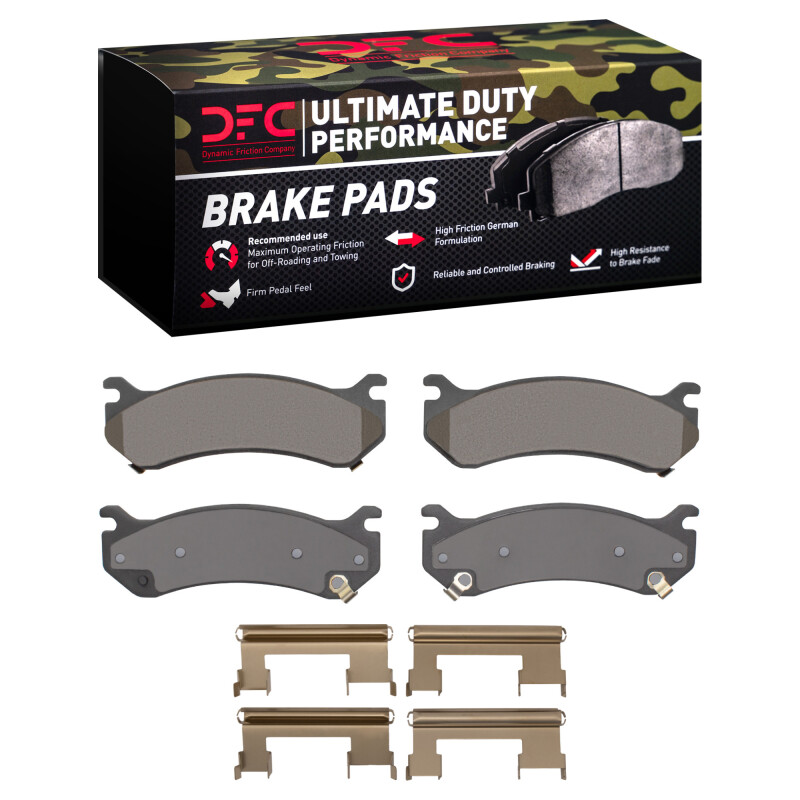 Picture of DFC 99-13 Cadillac Escalade EXT Front/Rear Ultimate Duty Performance Brake Pads and Hardware Kit