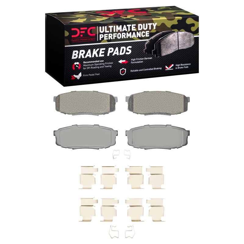 Picture of DFC 07-22 Lexus LX570 Rear Ultimate Duty Performance Brake Pads and Hardware Kit