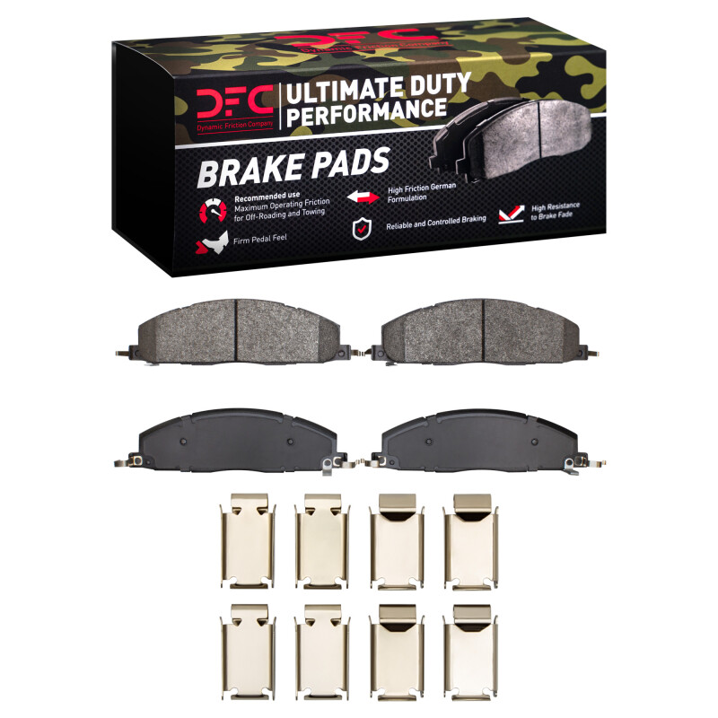 Picture of DFC 09-18 Dodge Ram 3500 Rear Ultimate Duty Performance Brake Pads and Hardware Kit
