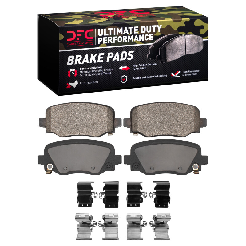 Picture of DFC 14-23 Chrysler 200 Rear Ultimate Duty Performance Brake Pads and Hardware Kit