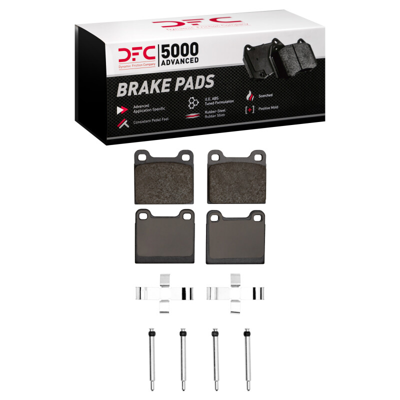 Picture of DFC 61-91 Mercedes-Benz 300SE Front/Rear 5000 Advanced Low Metallic Brake Pads and Hardware Kit