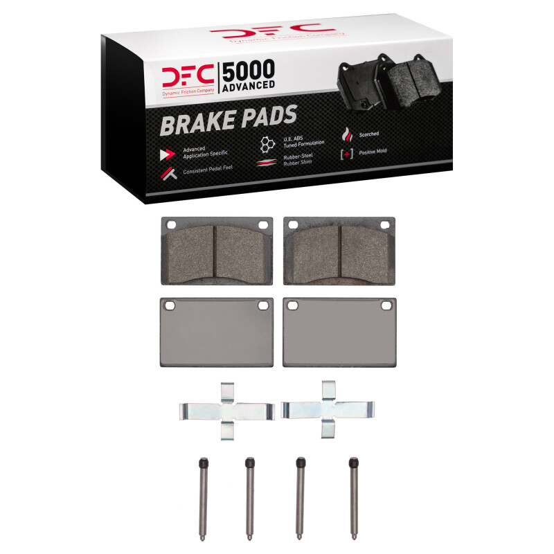 Picture of DFC 75-84 Volvo 242244245 Front 5000 Advanced Low Metallic Brake Pads and Hardware Kit