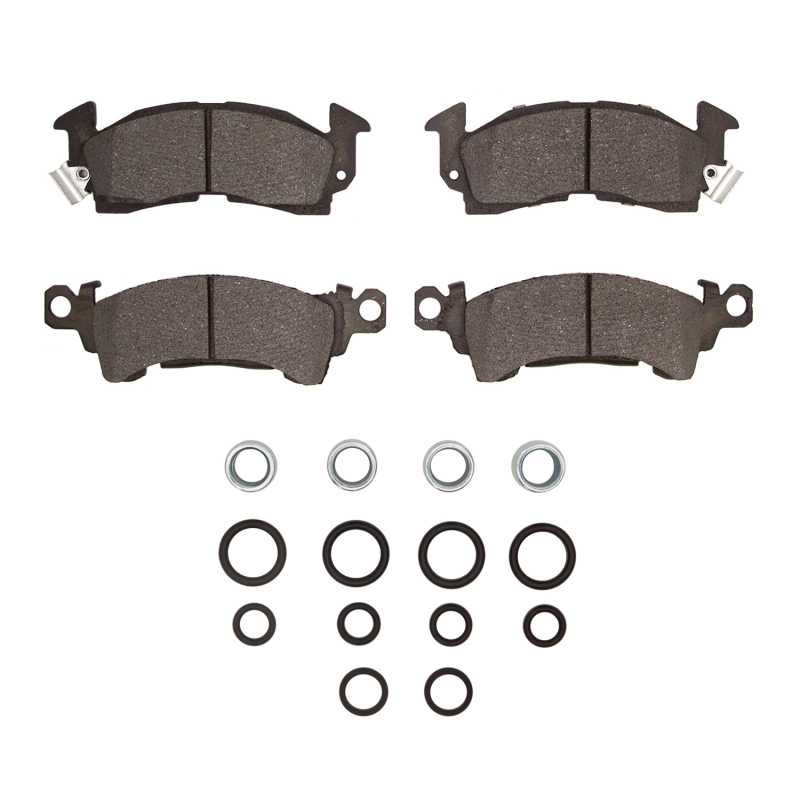 Picture of DFC 76-78 Buick Electra Rear 5000 Advanced Semi Metallic Brake Pads and Hardware Kit