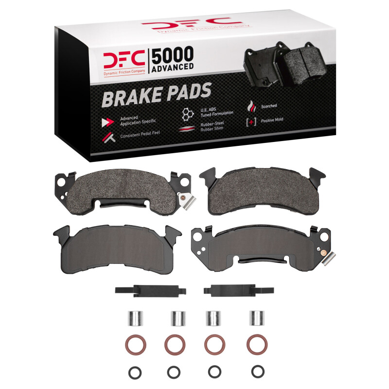 Picture of DFC 78-95 Chevrolet V20 & V2500 Suburban Front 5000 Advanced Semi Metallic Brake Pads & Hardware Kit