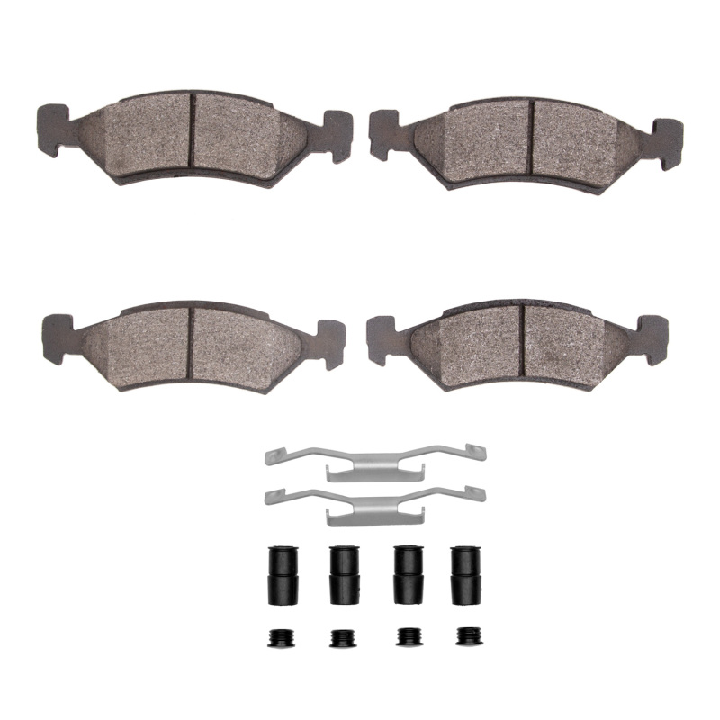 Picture of DFC 81-89 Chrysler LeBaron Front 5000 Advanced Semi Metallic Brake Pads and Hardware Kit