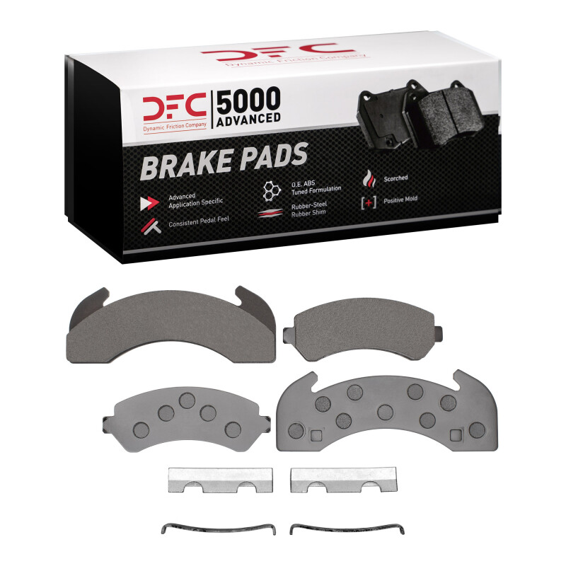 Picture of DFC 83-12 Blue Bird TC1000 Rear 5000 Advanced Semi Metallic Brake Pads and Hardware Kit