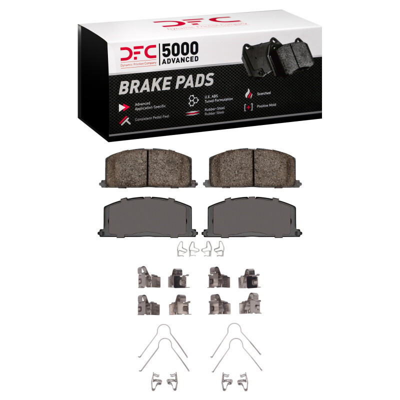 Picture of DFC 92-99 Toyota Paseo Front 5000 Advanced Ceramic Brake Pads and Hardware Kit