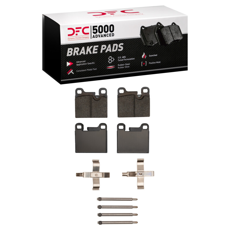 Picture of DFC 84-89 Porsche 911 Rear 5000 Advanced Low Metallic Brake Pads and Hardware Kit