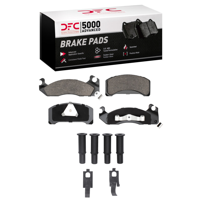 Picture of DFC 82-82 Ford Fairmont Front 5000 Advanced Semi Metallic Brake Pads and Hardware Kit