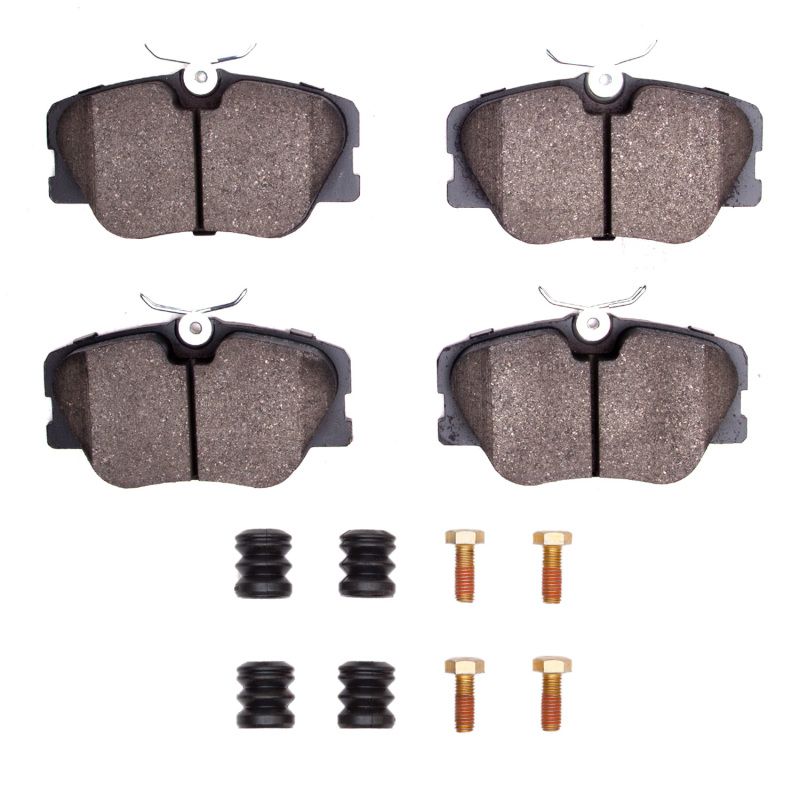 Picture of DFC 84-95 Mercedes-Benz 300TE Front 5000 Advanced Low Metallic Brake Pads and Hardware Kit