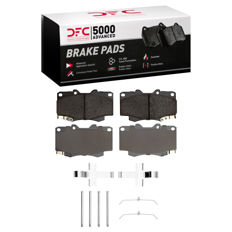 Picture of DFC 95-04 Toyota 4Runner Front 5000 Advanced Ceramic Brake Pads and Hardware Kit