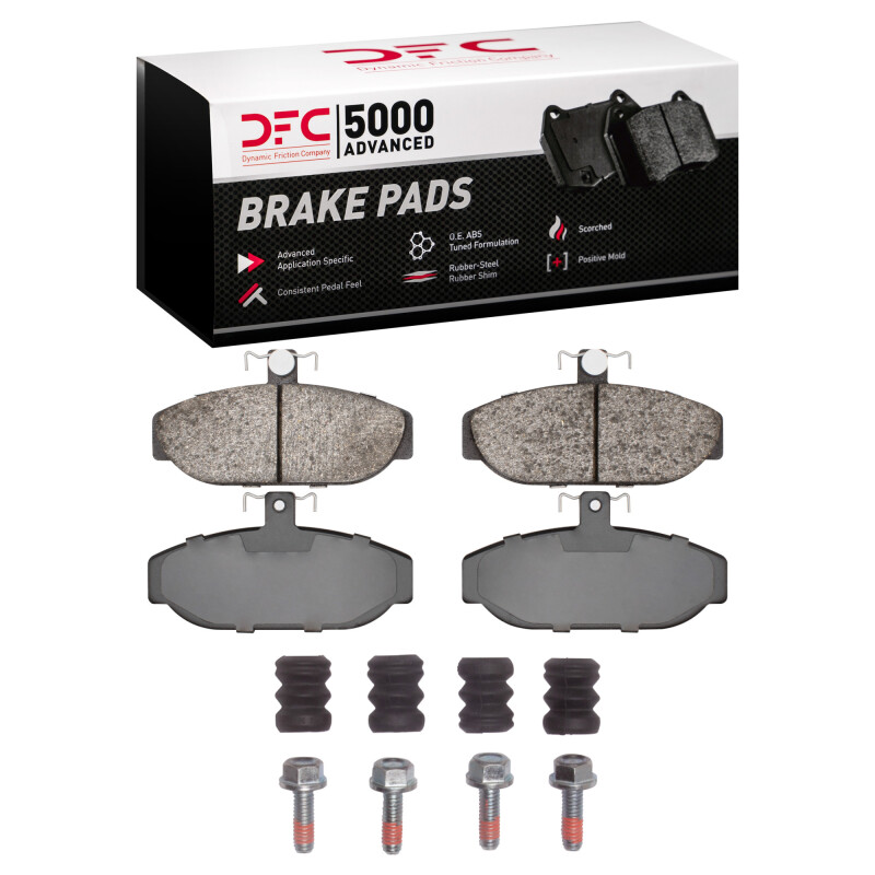 Picture of DFC 82-92 Volvo 740/745/940/780/760 Series Front 5000 Adv Low Metallic Brake Pads & Hardware Kit