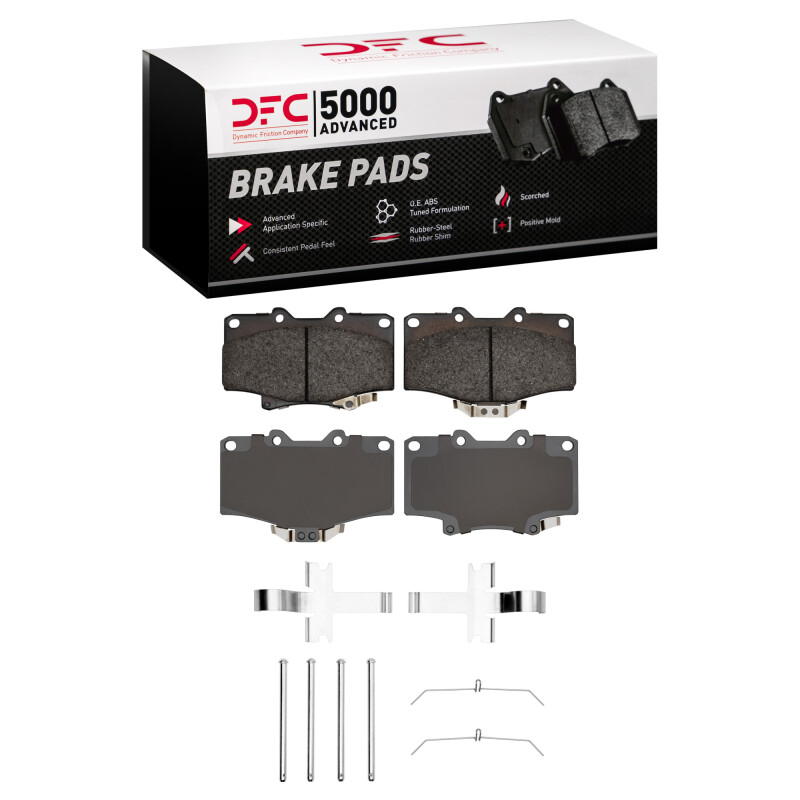 Picture of DFC 91-98 Toyota 4Runner Front 5000 Advanced Ceramic Brake Pads and Hardware Kit