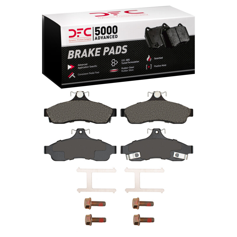 Picture of DFC 94-96 Chevrolet Impala Rear 5000 Advanced Semi Metallic Brake Pads and Hardware Kit