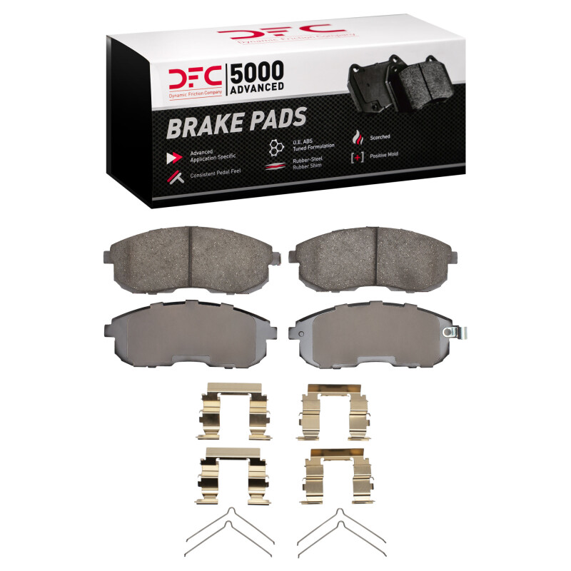 Picture of DFC 89-06 Infiniti I30 Front 5000 Advanced Ceramic Brake Pads and Hardware Kit
