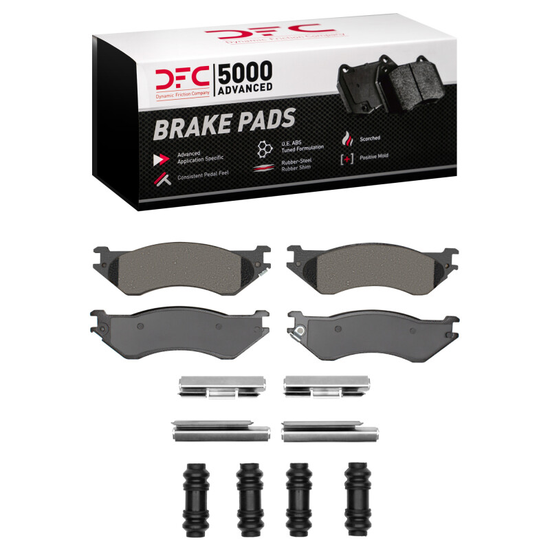 Picture of DFC 97-04 Dodge B1500 Front 5000 Advanced Semi Metallic Brake Pads and Hardware Kit