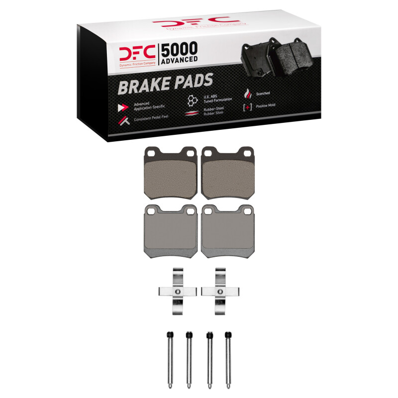 Picture of DFC 97-08 Chevrolet/Opel Astra (Mexico) Rear 5000 Advanced Low Metallic Brake Pads and Hardware Kit