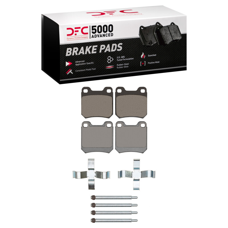 Picture of DFC 97-01 Cadillac Catera Rear 5000 Advanced Low Metallic Brake Pads and Hardware Kit