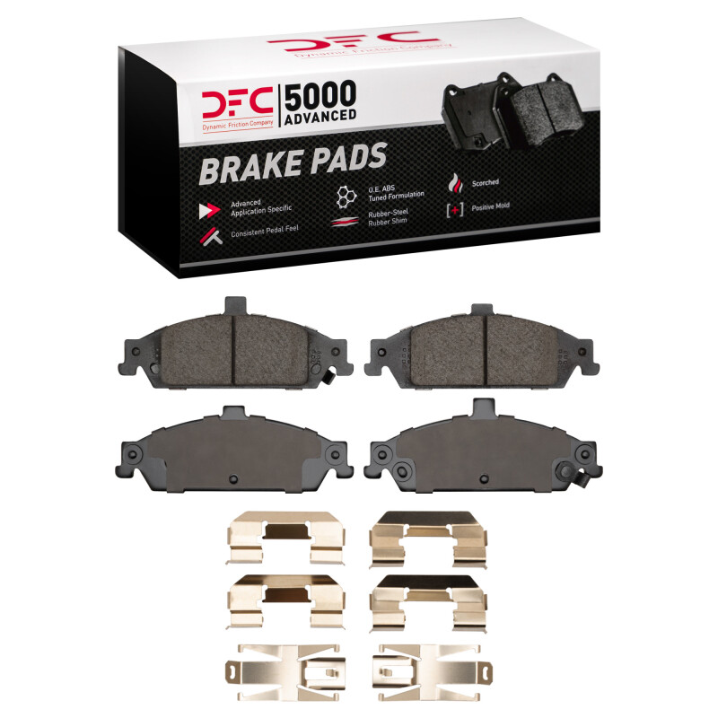 Picture of DFC 97-05 Chevrolet Malibu Front 5000 Advanced Ceramic Brake Pads and Hardware Kit