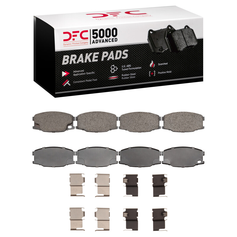 Picture of DFC 95-04 Mitsubishi Fuso FE Rear/Front 5000 Advanced Semi Metallic Brake Pads and Hardware Kit