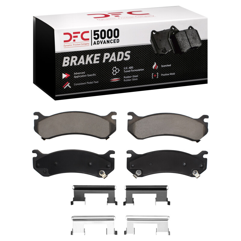 Picture of DFC 99-13 Cadillac Escalade EXT Rear/Front 5000 Advanced Ceramic Brake Pads and Hardware Kit