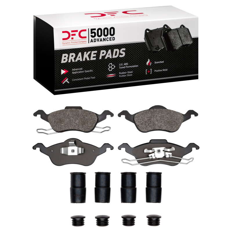 Picture of DFC 00-04 Ford Focus Front 5000 Advanced Semi Metallic Brake Pads and Hardware Kit
