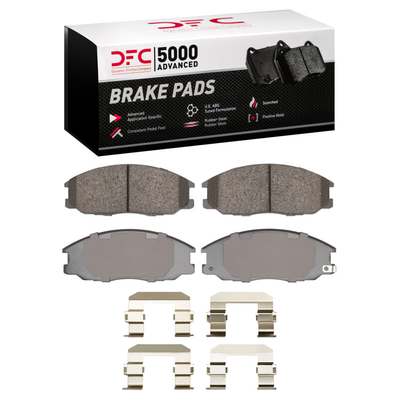 Picture of DFC 01-09 Hyundai Santa Fe Front 5000 Advanced Ceramic Brake Pads and Hardware Kit