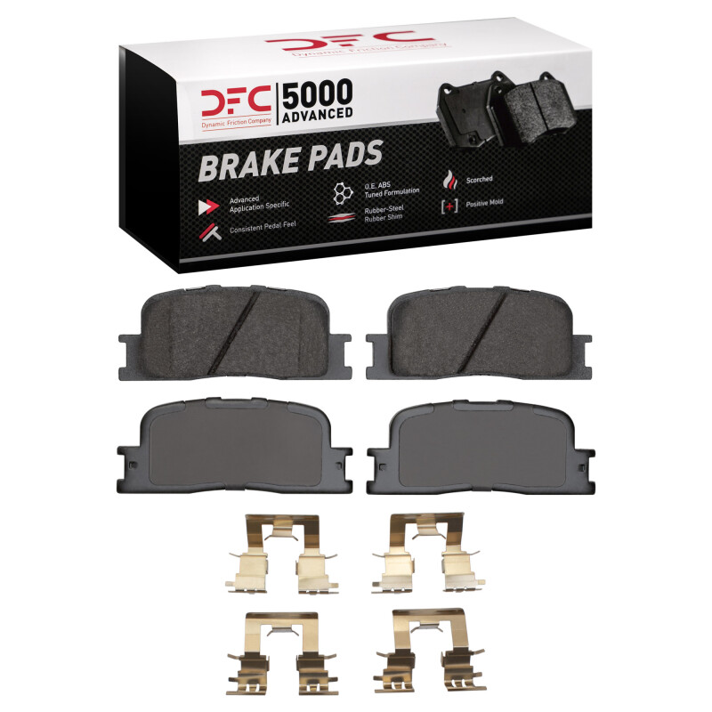 Picture of DFC 01-03 Toyota Highlander Rear 5000 Advanced Ceramic Brake Pads and Hardware Kit
