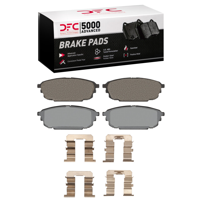 Picture of DFC 01-03 Mazda Protege Rear 5000 Advanced Ceramic Brake Pads and Hardware Kit