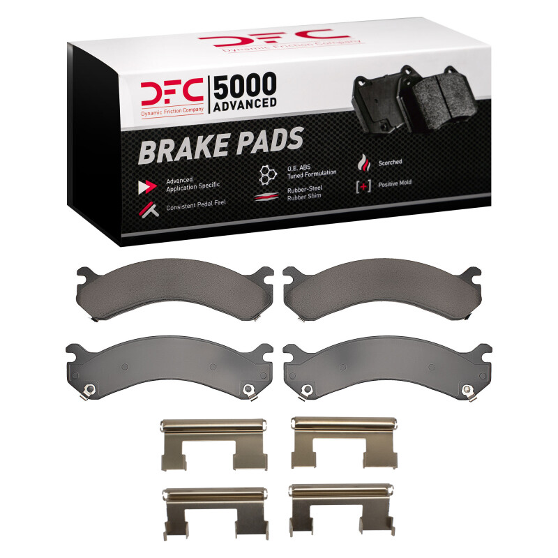 Picture of DFC 01-10 Chevrolet Silverado 3500 HD Rear 5000 Advanced Ceramic Brake Pads and Hardware Kit