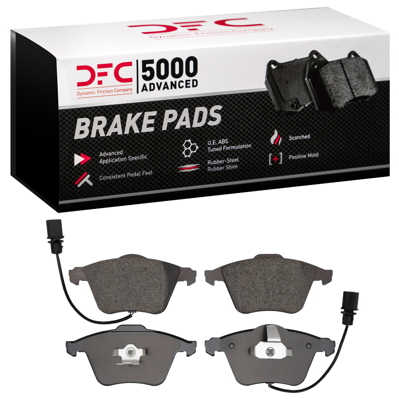 Picture of DFC 00-09 Audi A4 (Mexico) Front 5000 Advanced Low Metallic Brake Pads
