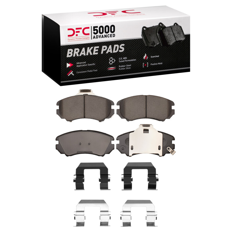 Picture of DFC 02-13 Hyundai Tucson Front 5000 Advanced Ceramic Brake Pads and Hardware Kit