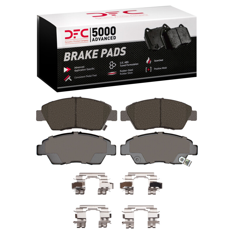 Picture of DFC 93-97 Honda Civic del Sol Front 5000 Advanced Ceramic Brake Pads and Hardware Kit
