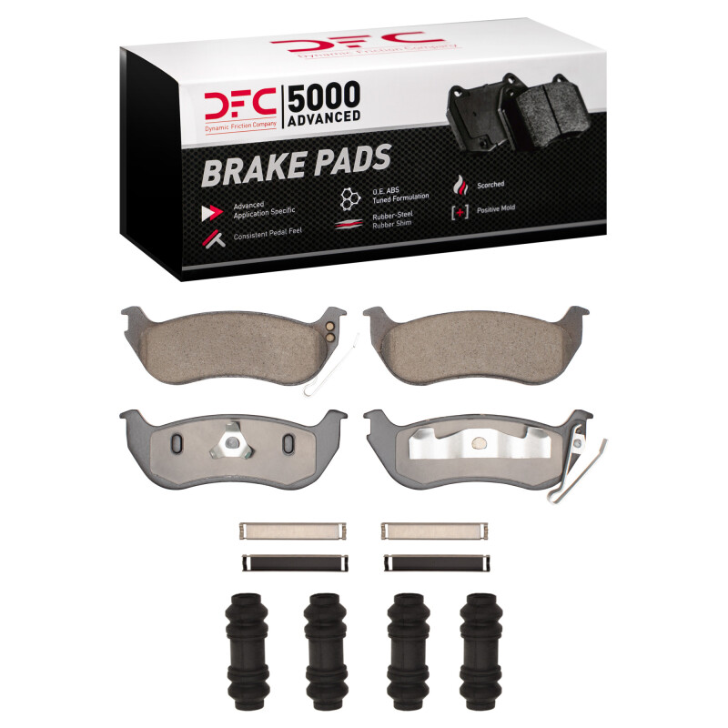 Picture of DFC 03-10 Ford Explorer Sport Trac Rear 5000 Advanced Ceramic Brake Pads and Hardware Kit