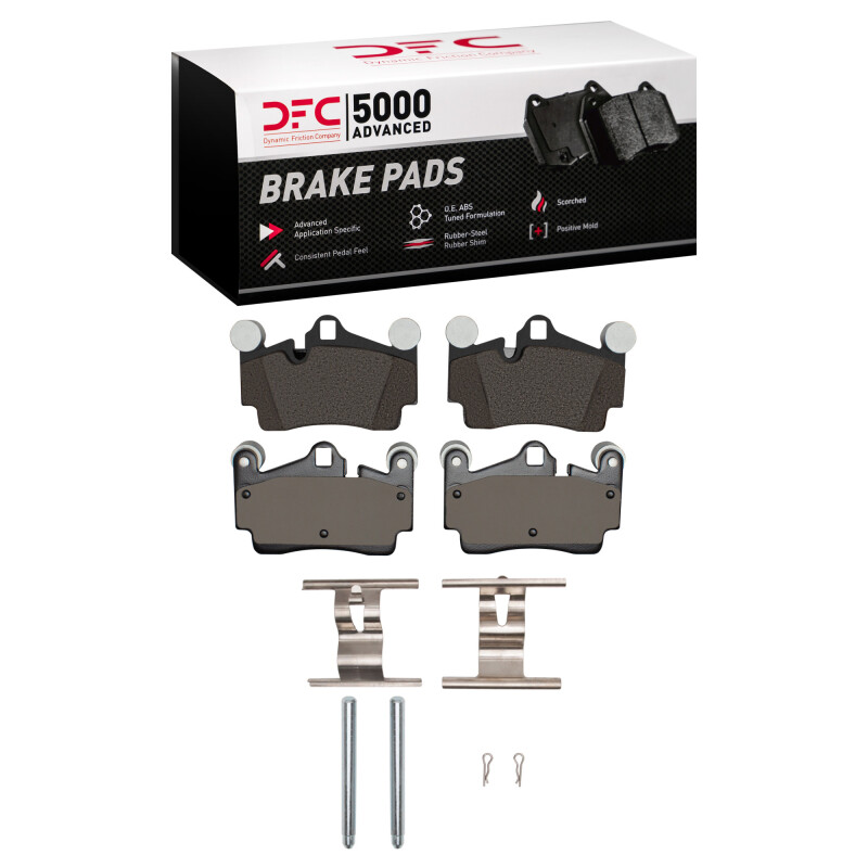 Picture of DFC 03-15 Audi Q7 Rear 5000 Advanced Low Metallic Brake Pads and Hardware Kit