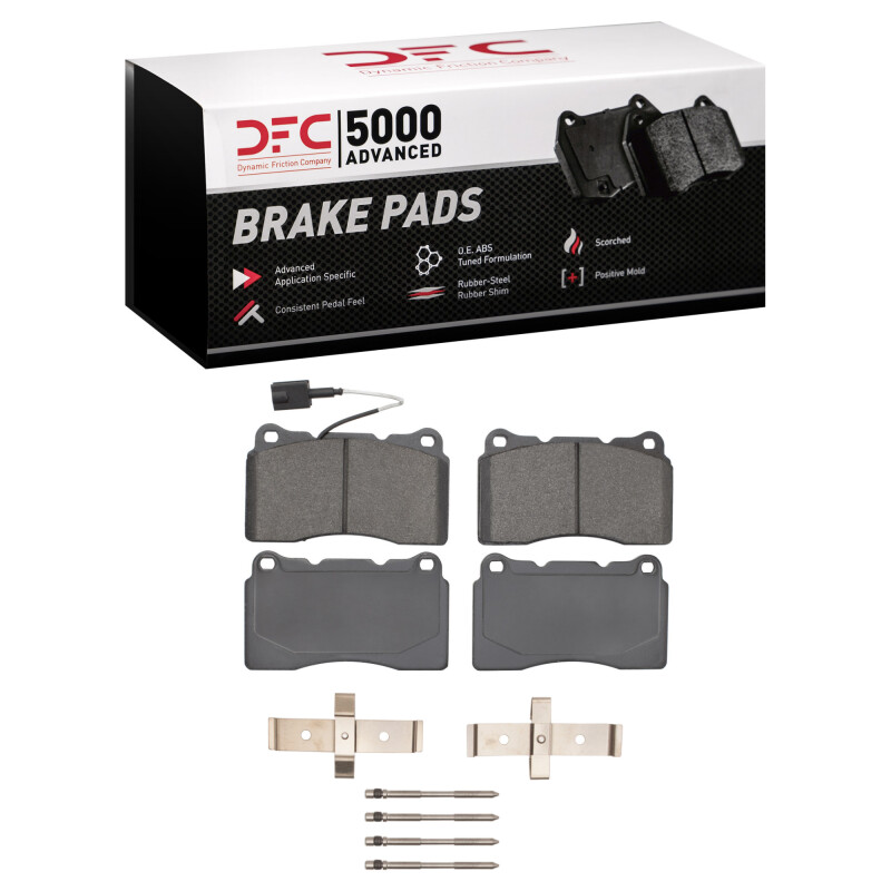 Picture of DFC 14-22 Maserati Ghibli Front 5000 Advanced Low Metallic Brake Pads and Hardware Kit