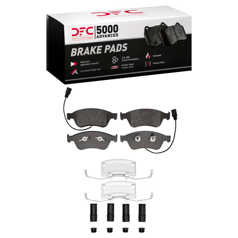 Picture of DFC 04-11 Audi S6 Front 5000 Advanced Low Metallic Brake Pads and Hardware Kit