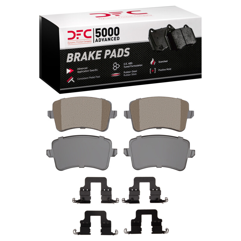 Picture of DFC 12-17 Audi A4 (USA/Canada) Rear 5000 Advanced Ceramic Brake Pads and Hardware Kit