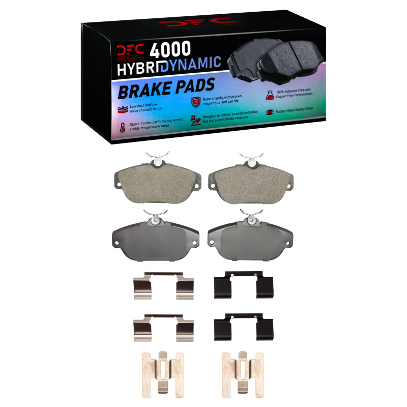 Picture of DFC 91-98 Volvo S90/V90/740/745/960/780/940 Front 4000 HybriDynamic Brake Pads and Hardware Kit
